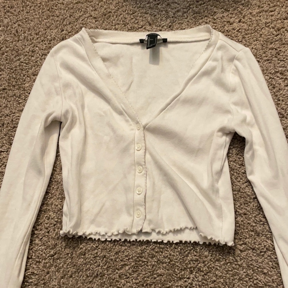 White button down